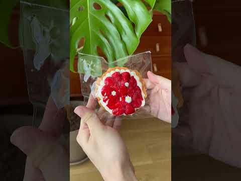The texture of Creamy Tree Sweet Strawberry Tart food squishy toys